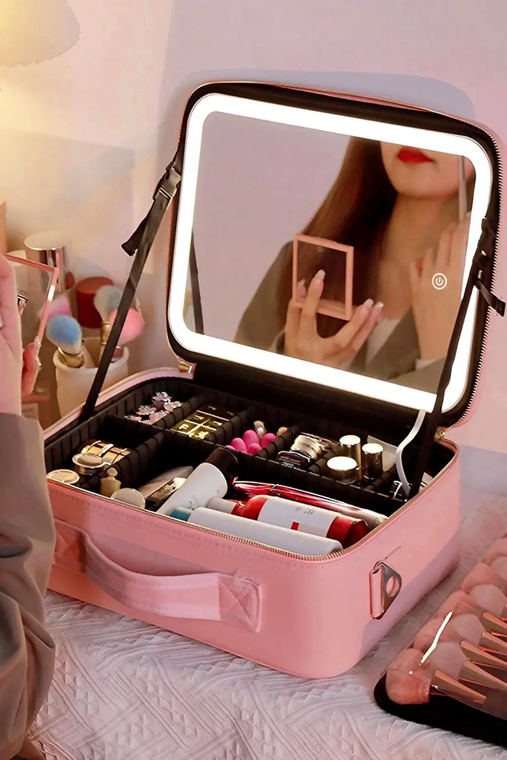 Iselia Mirror Light Make Up Bag