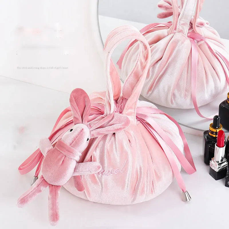Luxury Velvet All-In-One Makeup Bag